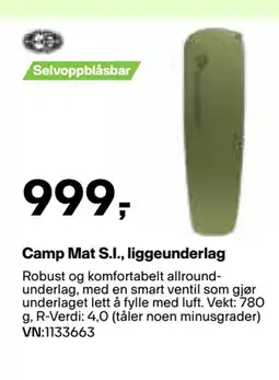 XXL Sport Camp Mat S.I., liggeunderlag tilbud