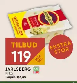 Coop Mega Jarlsberg skæreost tilbud