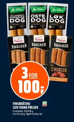 Coop Obs Finsbråten knäcker bacon & ost tilbud