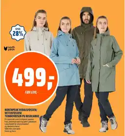 Coop Obs Northpeak jakke tilbud
