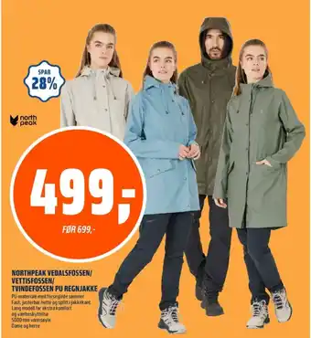Coop Obs Northpeak jakke tilbud