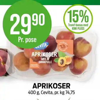 Kiwi Cevita aprikos tilbud