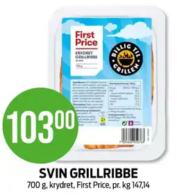 Kiwi First price ribbe tilbud
