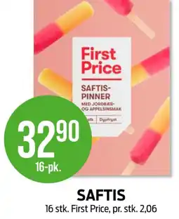 Kiwi First price saftispinner tilbud