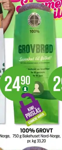 Kiwi Bakehuset grovbrød tilbud
