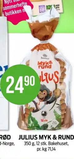 Kiwi Myk & rund julius brød tilbud