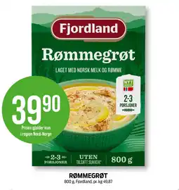 Kiwi Fjordland rømmegrøt tilbud