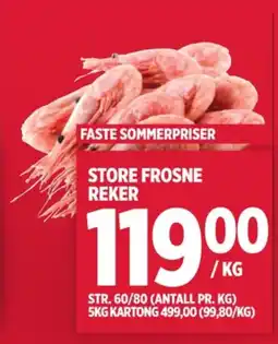 Meny Ukjent reker tilbud