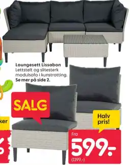 Rusta Ukjent loungesett tilbud