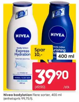 Rusta Nivea bodylotion tilbud