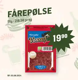 Holdbart FÅREPØLSE tilbud