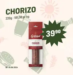 Holdbart CHORIZO tilbud
