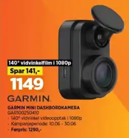POWER GARMIN MINI DASHBORDKAMERA GAR100250410 tilbud