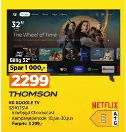 POWER HD GOOGLE TV 32HG2S14 tilbud