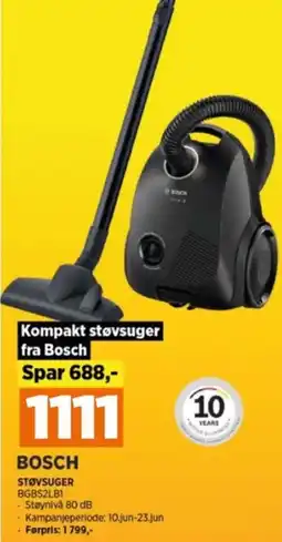 POWER BOSCH STØVSUGER BGBS2LB1 tilbud