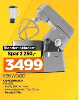 POWER KJØKKENMASKIN KVL4110S tilbud