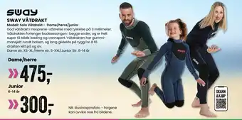 Sport Outlet SWAY VÅTDRAKT tilbud