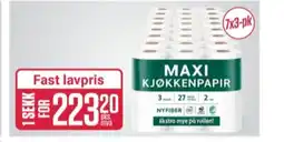 Europris Maxi tørkerull tilbud
