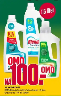 Europris Omo vaskemiddel-flytende tilbud