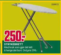 Europris Ukjent strykebrett tilbud