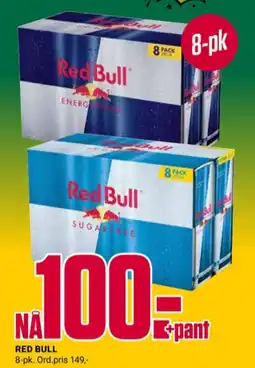 Europris Red bull energidrikk tilbud