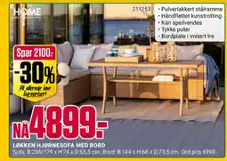 Europris Home hagemøbelsæt tilbud