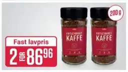 Europris Luxus instant kaffe tilbud