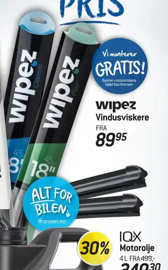 Thansen Vindusviskere tilbud
