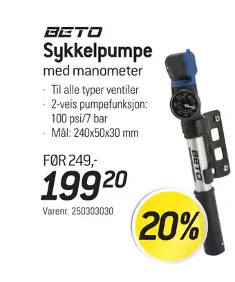 Thansen Sykkelpumpe tilbud