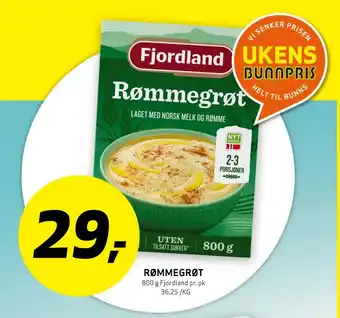 Bunnpris Rømmegrøt tilbud