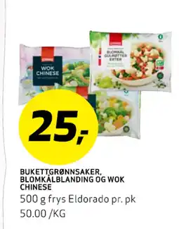 Bunnpris BUKETTGRØNNSAKER, BLOMKÅLBLANDING OG WOK CHINESE tilbud