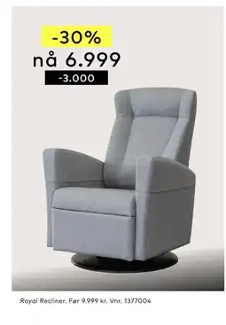 Skeidar Royal Recliner tilbud