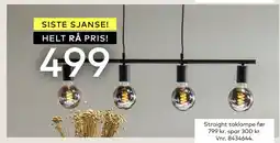 Skeidar Straight taklampe tilbud