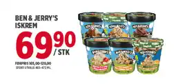 Jacobs BEN & JERRY'S ISKREM tilbud