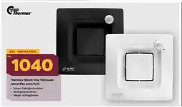 Megaflis Thermex Silent One 100 baderomsvifte sort/hvit tilbud