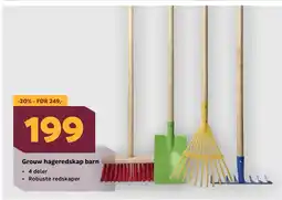 Megaflis Grouw hageredskap barn tilbud