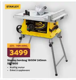 Megaflis Stanley bordsag 1800W 245mm SST1800 tilbud