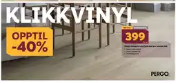 Megaflis Pergo vinylgulv Lysefjord pad pro seaside oak tilbud