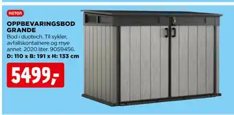 jem & fix OPPBEVARINGSBOD GRANDE tilbud