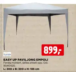 jem & fix EASY UP PAVILJONG EMPOLI tilbud