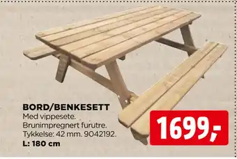 jem & fix BORD/BENKESETT tilbud