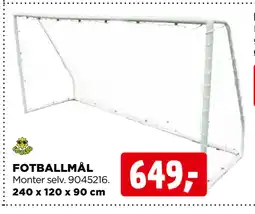 jem & fix FOTBALLMÅL tilbud