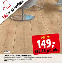 jem & fix LAMINATGULV BURLINGTON OAK tilbud