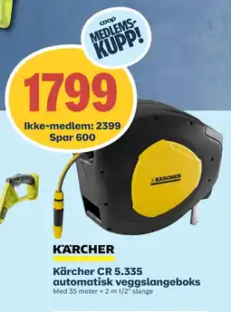 Coop Obs Kärcher CR 5.335 automatisk veggslangeboks tilbud