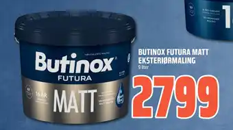 Coop Obs BUTINOX FUTURA MATT EKSTERIØRMALING tilbud