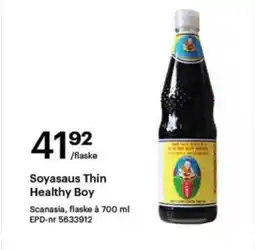 Storcash Soyasaus Thin Healthy Boy tilbud