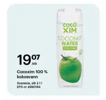 Storcash Cocoxim 100 % kokosvann tilbud