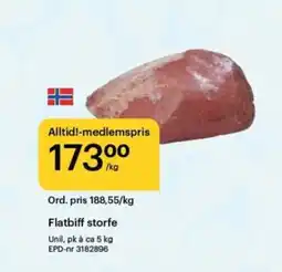 Storcash Flatbiff storfe tilbud