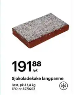 Storcash Sjokoladekake langpanne tilbud