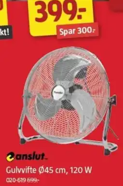 Jula Gulvvifte Ø45 cm, 120 W tilbud